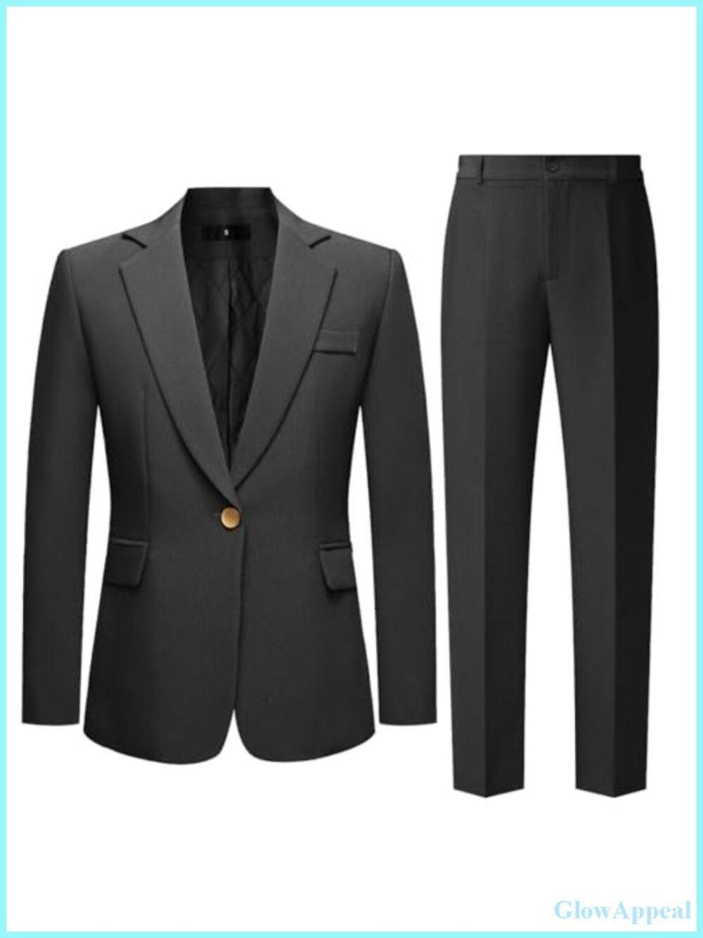 Womens 2 Piece Pant Suit Set Business Office Professional Workwear